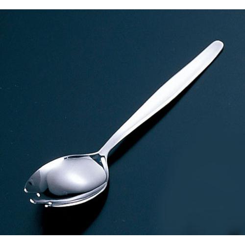 TKG 18-0先割 面取り給食スプーン 穴なし 155mm 1-1852-1501